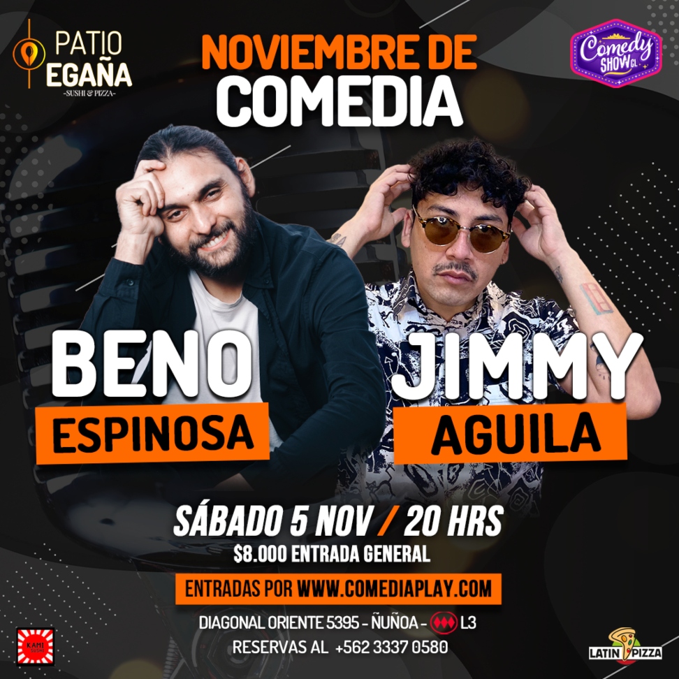 Beno Espinosa & Jimmy Aguila en Patio Egaña Ñuñoa, Sábado 5 de ...