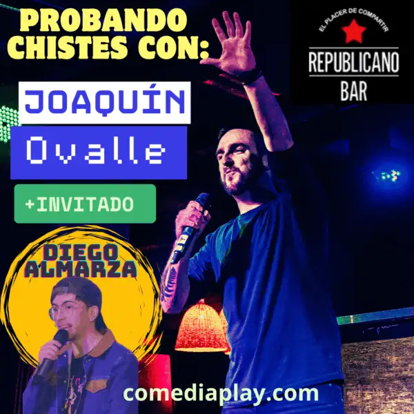 Joaquín Ovalle en Bar Republicano, viernes 25 de Julio