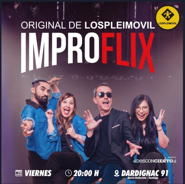 IMPROFLIX /COMEDIA IMPRO en Teatro Lospleimovil, Viernes 25 de julio