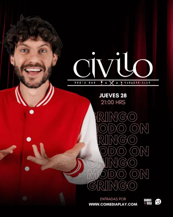 Gringo Mode On en Maipu, Jueves 28 de Agosto
