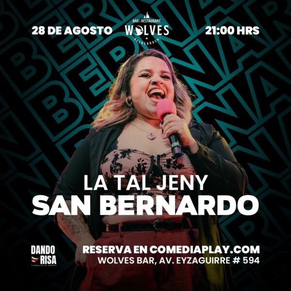 La tal Jeny en San Bernardo, Jueves 28 de Agosto