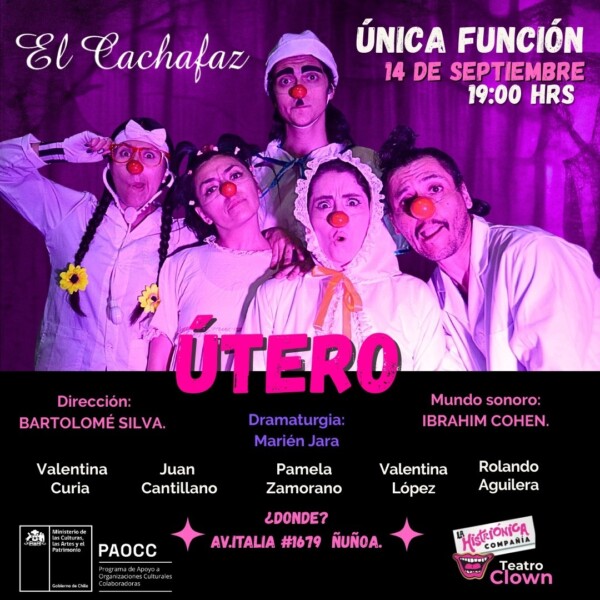 Ciclo de Teatro: Útero – Dom 14 sept a las 19.00hrs