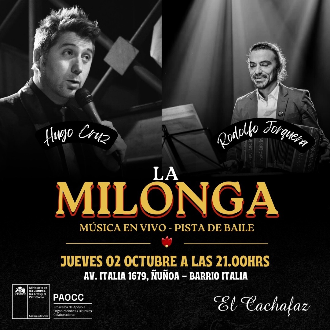 La Milonga – Jue 02 octubre a las 21.00hrs