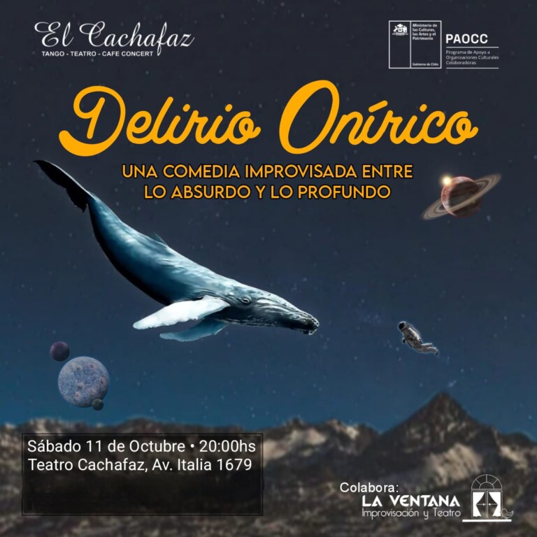 Delirio Onírico – Sáb 11 octubre a las 20.00hrs
