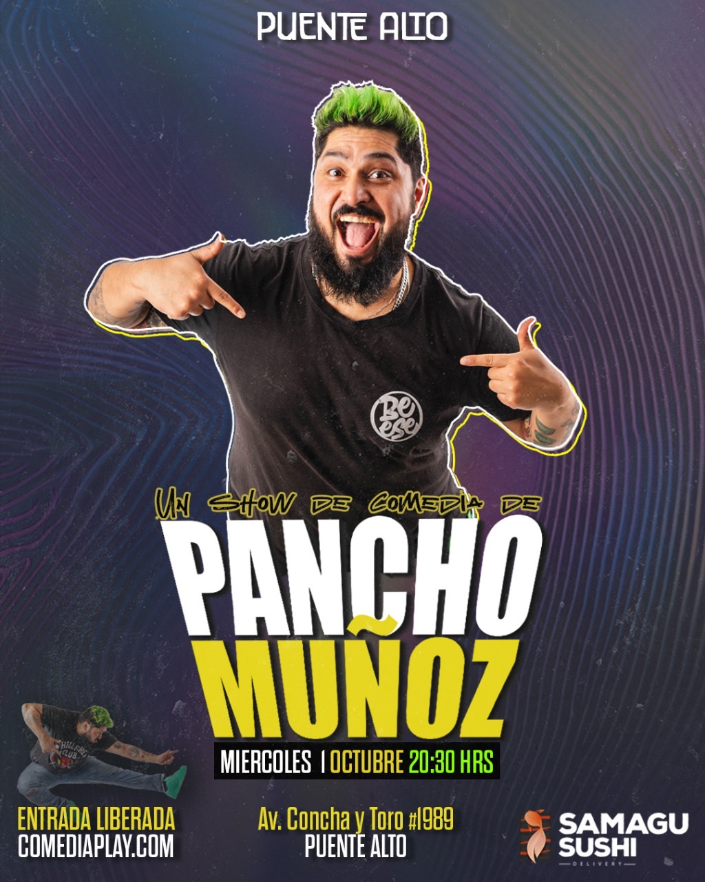 Pancho Muñoz en Samagu, Miércoles 1 de Octubre