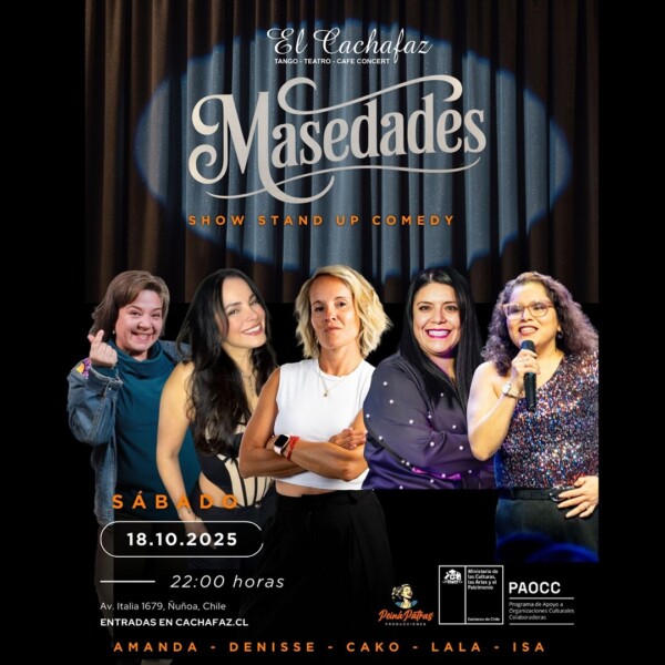 «Masedades»: Stand-up Comedy – Sáb 18 de octubre a las 22.00hrs