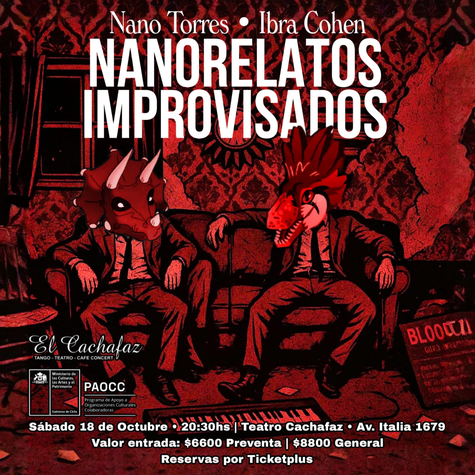 Nanorelatos Improvisados – Sáb 18 octubre a las 20.30hrs