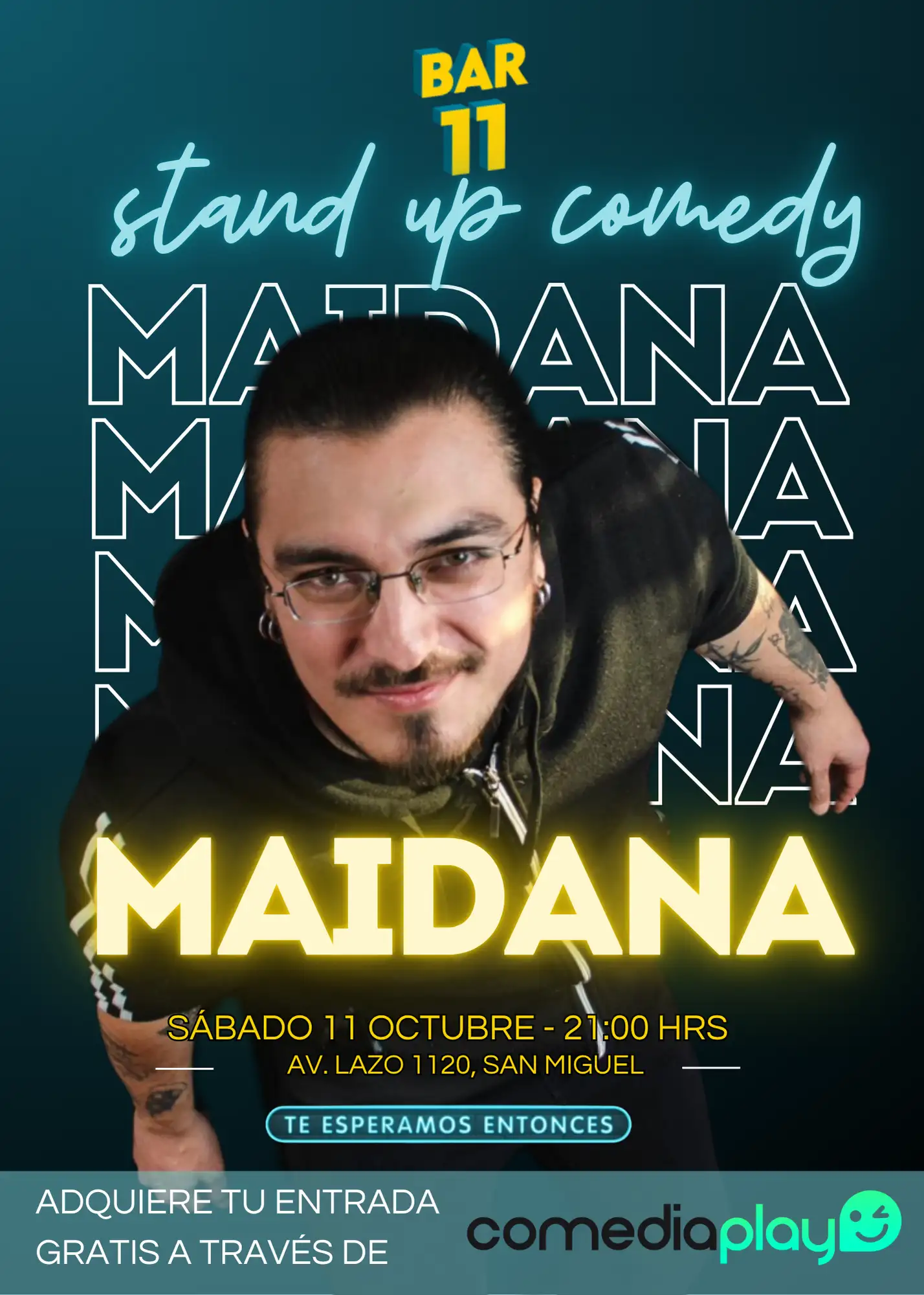 Ricardo Maidana en Bar 11, Sábado 11 de Octubre