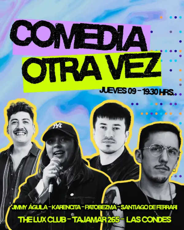 Comedia otra vez en The Lux Club, Jueves 9 de octubre