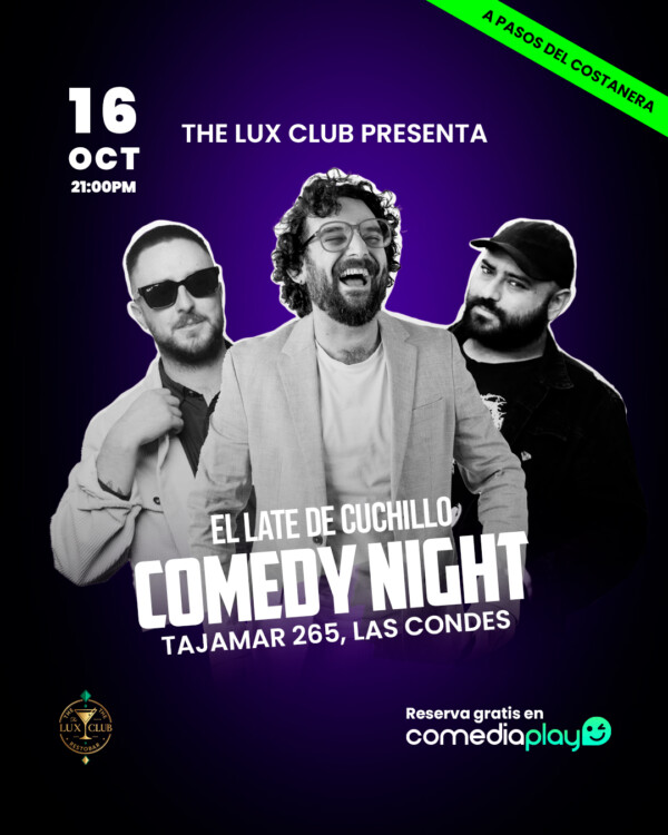 El Late de Cuchillo en The Lux CLub, Jueves 16 de Octubre