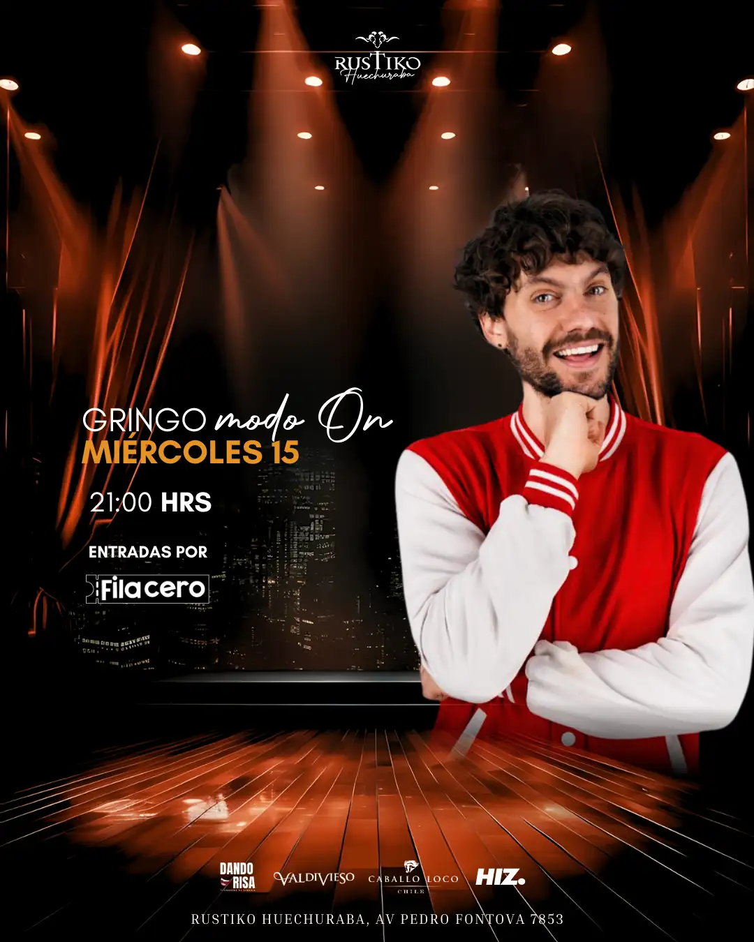 Gringo Mode On en Rustiko, Miércoles 15 de Octubre