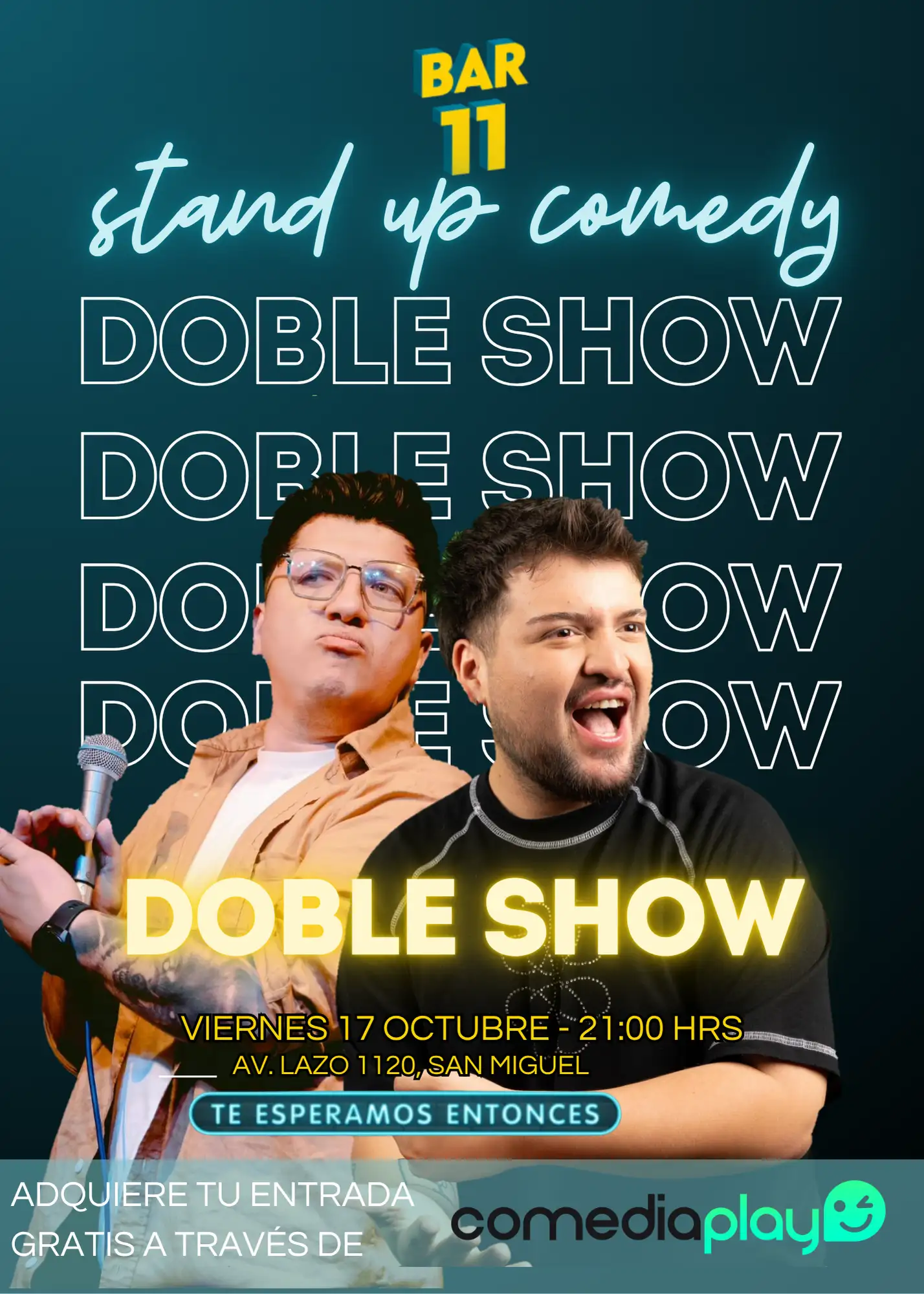 Nico Pontigo y Danilo Schlegel en Bar 11, Viernes 17 de Octubre