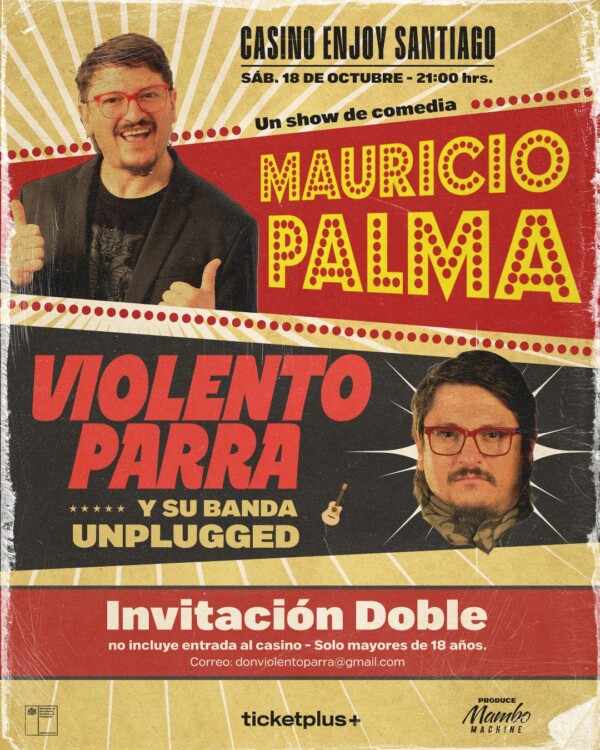 Violento Parra Unplugged, Sábado 18 de Octubre (Regalo exclusivo)
