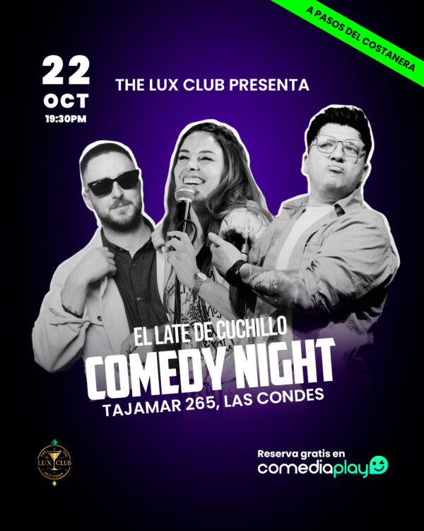 El Late de Cuchillo en The Lux CLub, Miércoles 22 de Octubre