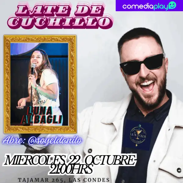 El Late de Cuchillo en The Lux CLub, Miércoles 22 de Octubre