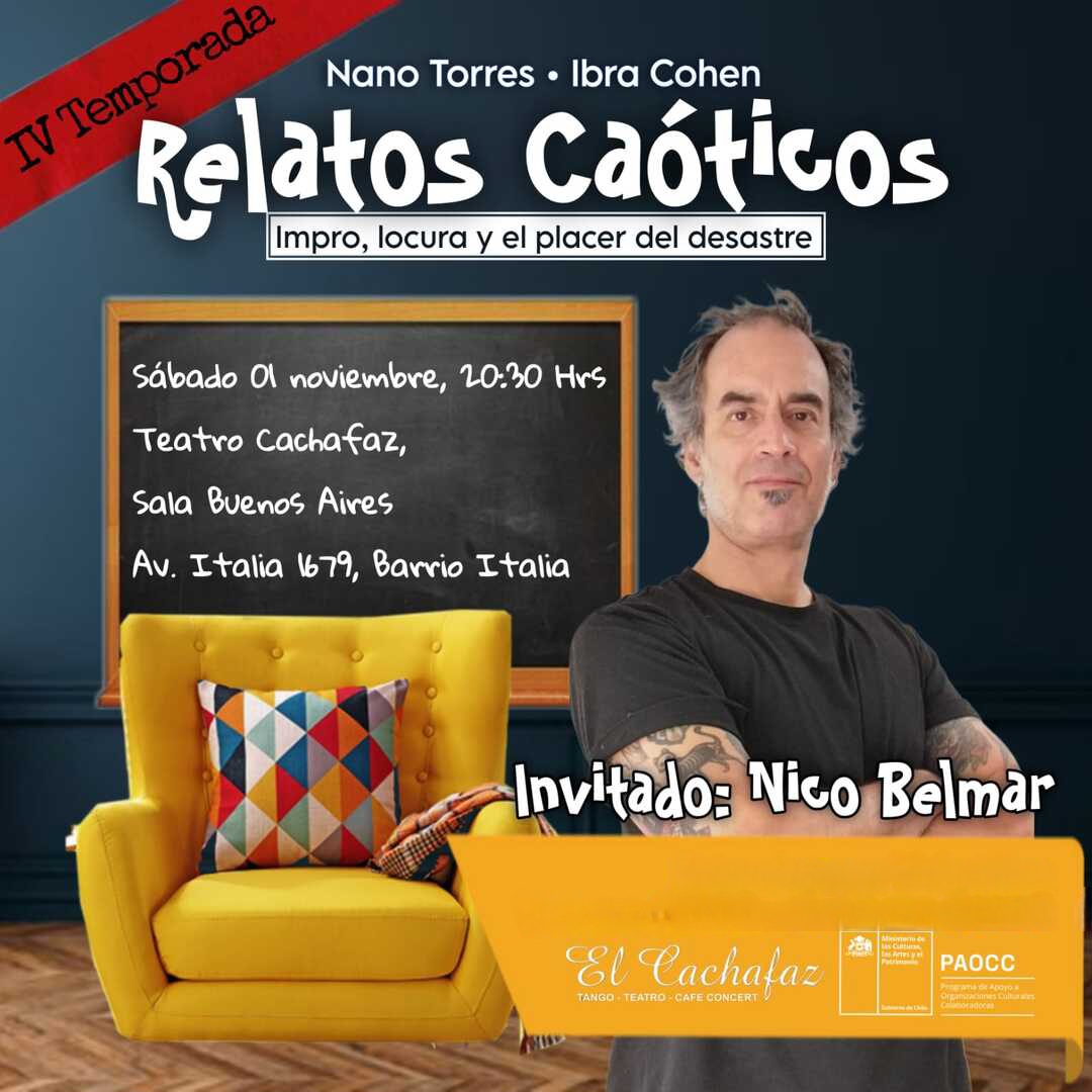 Relatos Caóticos – Sáb 01 noviembre a las 20.30hrs