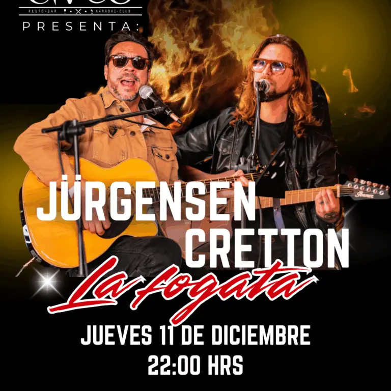 Jean Philippe Cretton y Mauricio Jürgensen en Civilo Bar, Jueves 11 de diciembre