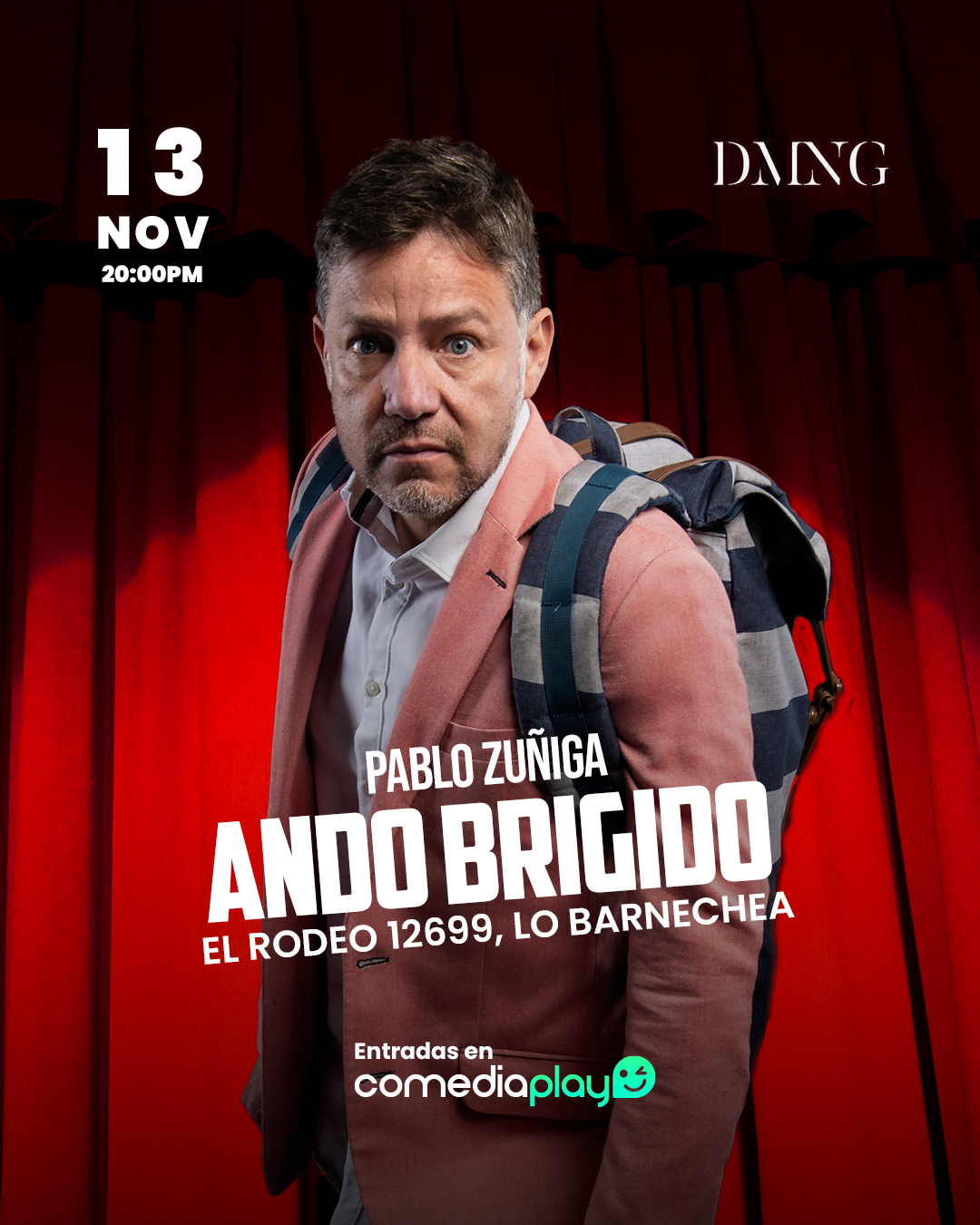 Pablo Zuñiga en Lo Barnechea, Jueves 13 de Noviembre