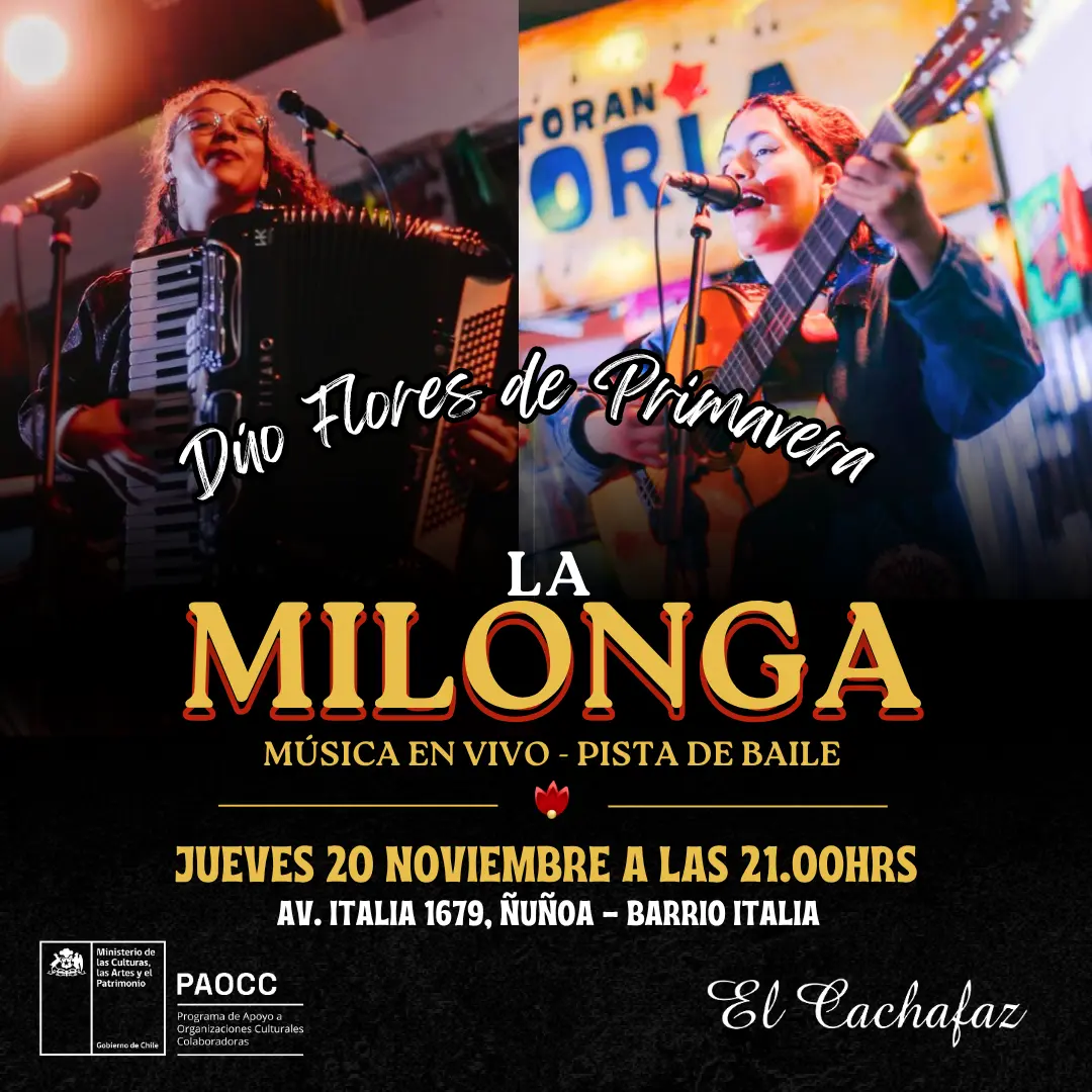 La Milonga – Jue 20 noviembre a las 21.00hrs