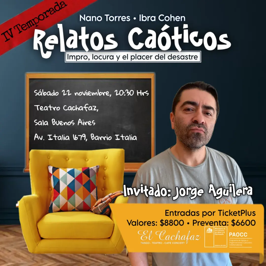 Relatos Caóticos – Sáb 22 noviembre a las 20.30hrs
