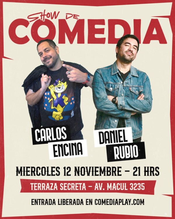 Carlos Encina y Daniel Rubio en Terraza Secreta, Miércoles 12 de Noviembre