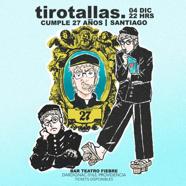 Tirotallas Cumple 27 Añitos en Santiago, Jueves 4 de Diciembre