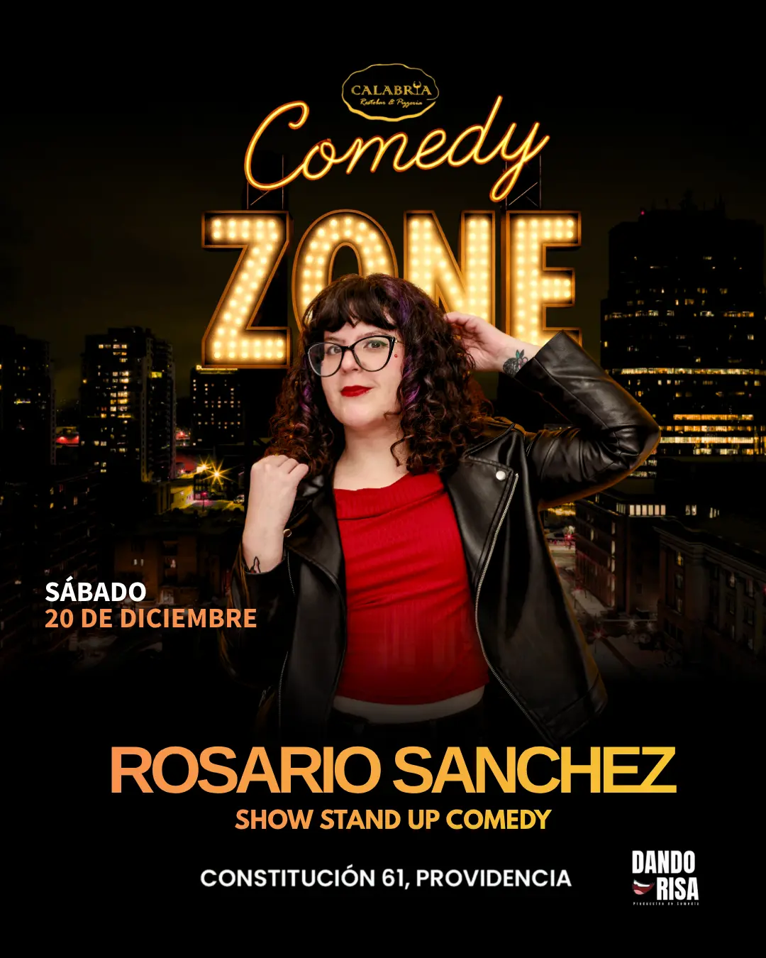 Rosario Sánchez en Calabria, Sábado 20 de Diciembre