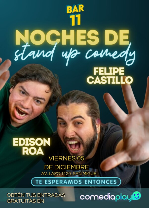 Edison Roa y Felipe Castillo en Bar 11, Viernes 5 de Diciembre