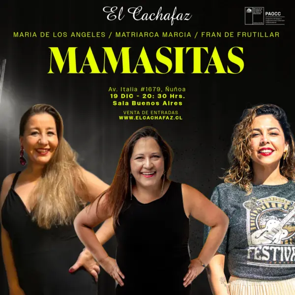 Mamasitas: Show de Stand-up Comedy – Vie 19 diciembre a las 20.30hrs