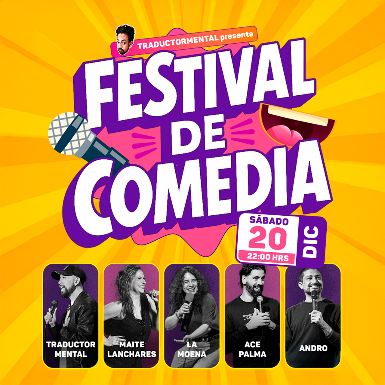 Festival de Comedia, Sábado 20 de diciembre