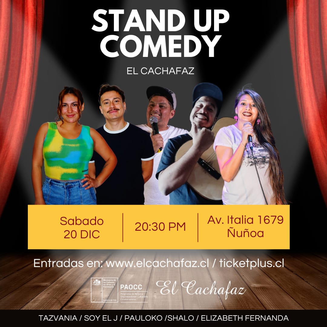 Stand-up Comedy Emergente – Sab 20 diciembre a las 20.30hrs