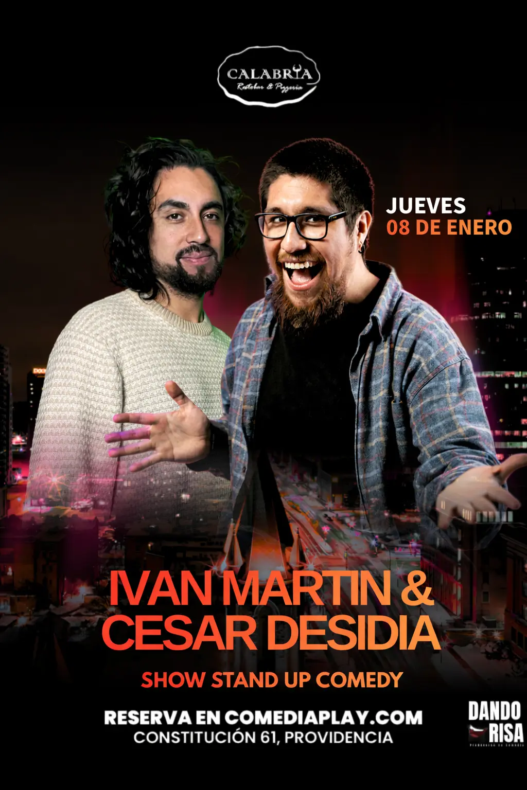 Iván Martín y César Desidia, Jueves 8 de Enero