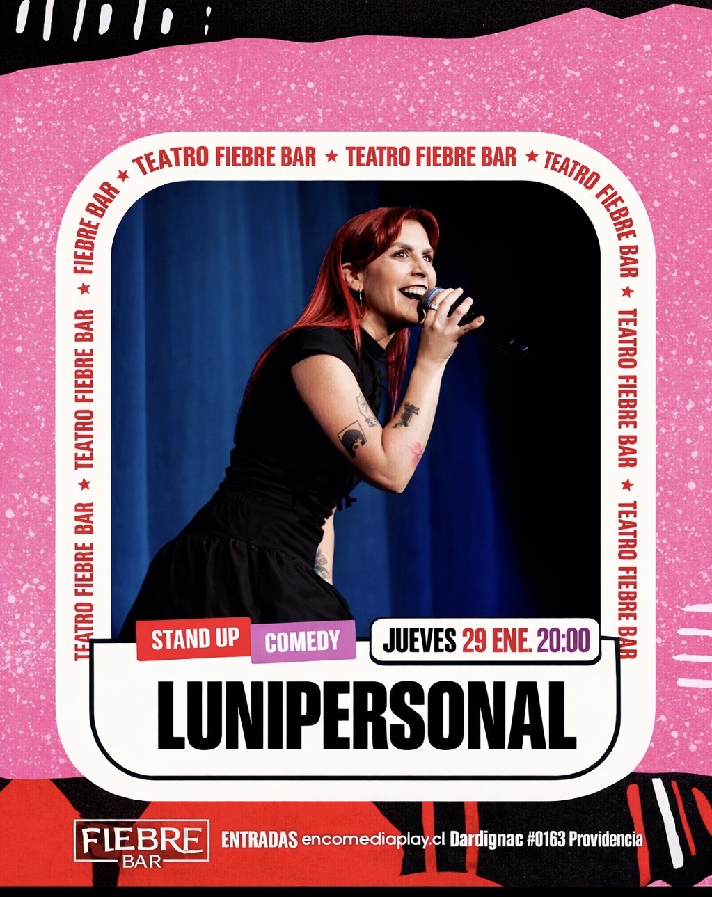 Lunipersonal en Teatro Fiebre, Jueves 29 de Enero