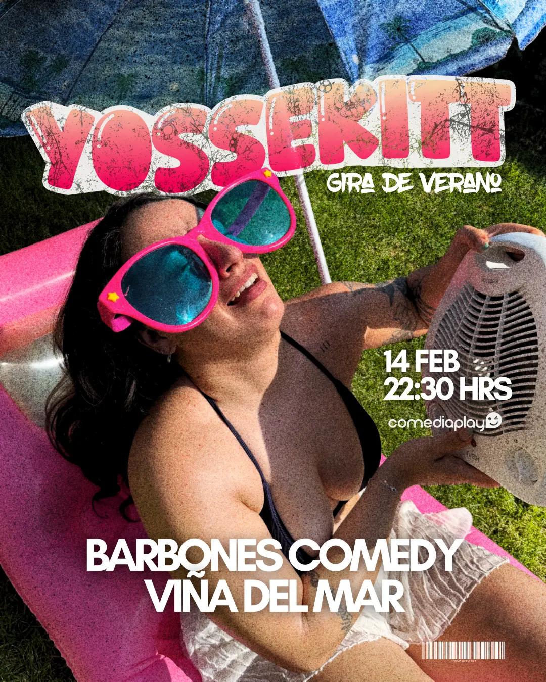 Yossekitt en Viña del Mar, Sábado 14 de Febrero