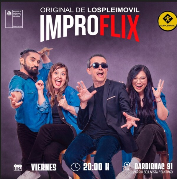 IMPROFLIX /COMEDIA IMPRO en Teatro Lospleimovil, Viernes 17 de abril