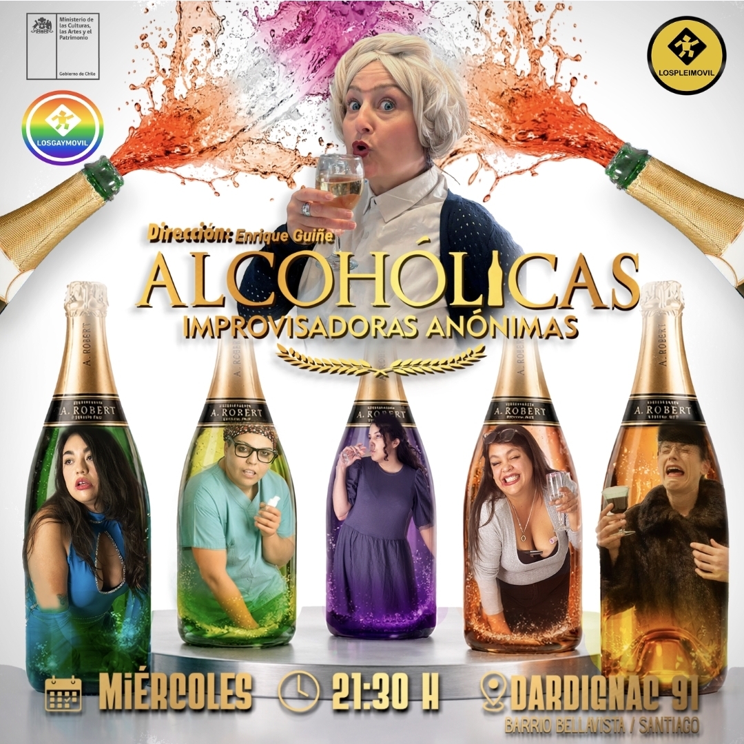 ALCOHOLICAS IMPROVISADORAS ANONIMAS-Versión Lelas en Lospleimovil, Miercoles 15 de abril