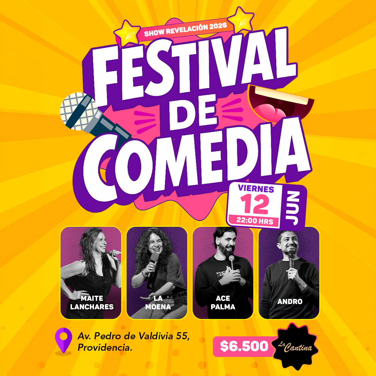 Festival de Comedia, Viernes 12 de junio