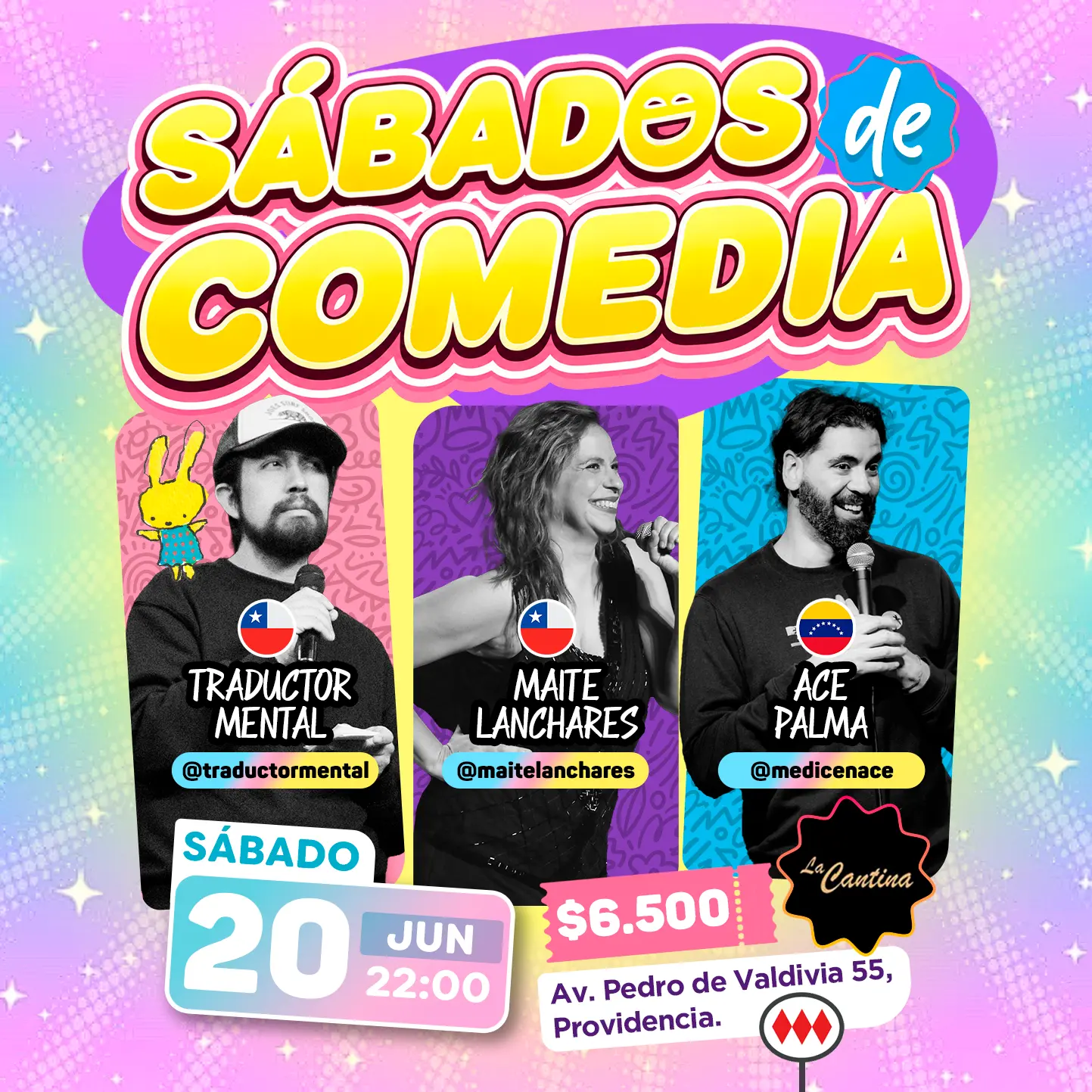 Sábados de Comedia, Sábado 20 de junio
