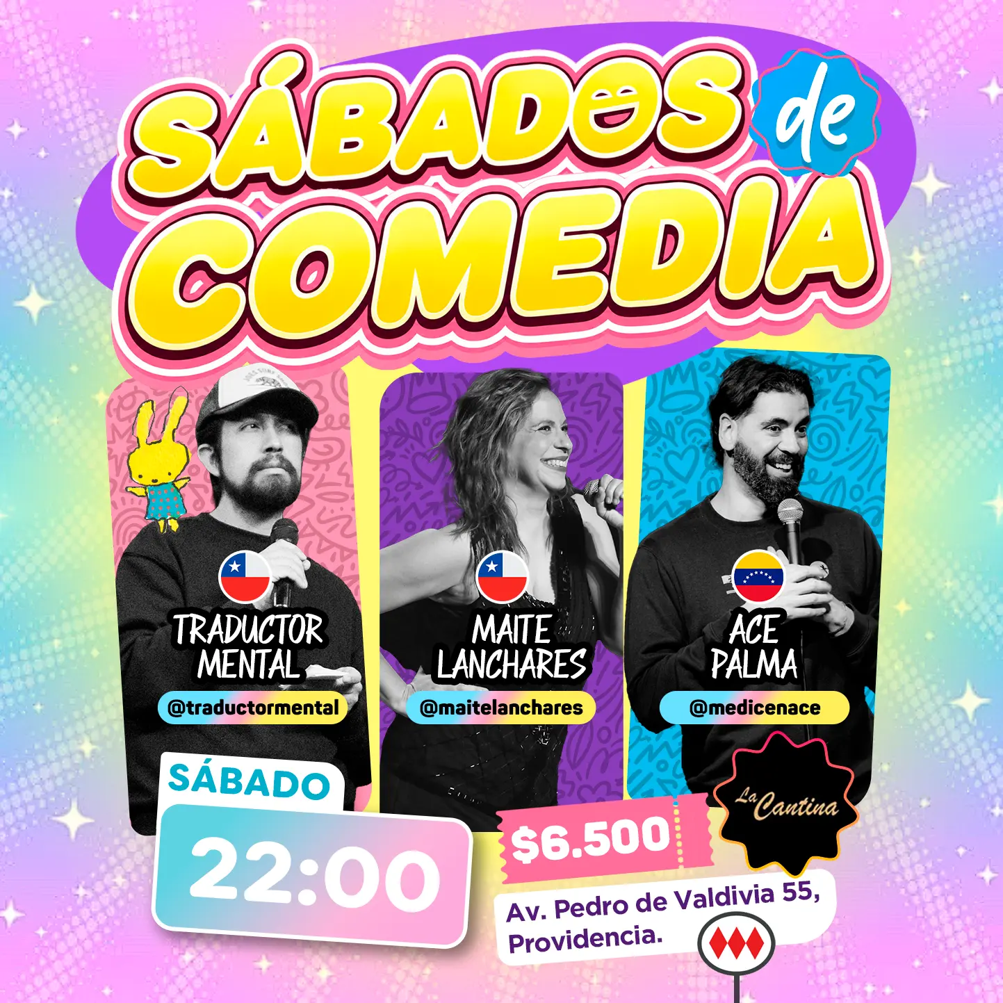 Sábados de Comedia, Sábado 04 de julio